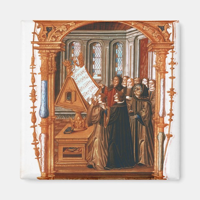 Illustration zum Chorsingen Magnet (Vorne)