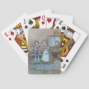 Illustration zum Kinderreim Herzkönigin Spielkarten