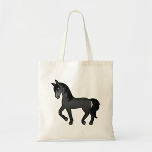 Illustration zum Niedlichen Cartoon von Black Trot Tragetasche