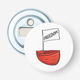 Illustration zum Schiff der nautischen Freiheit Flaschenöffner