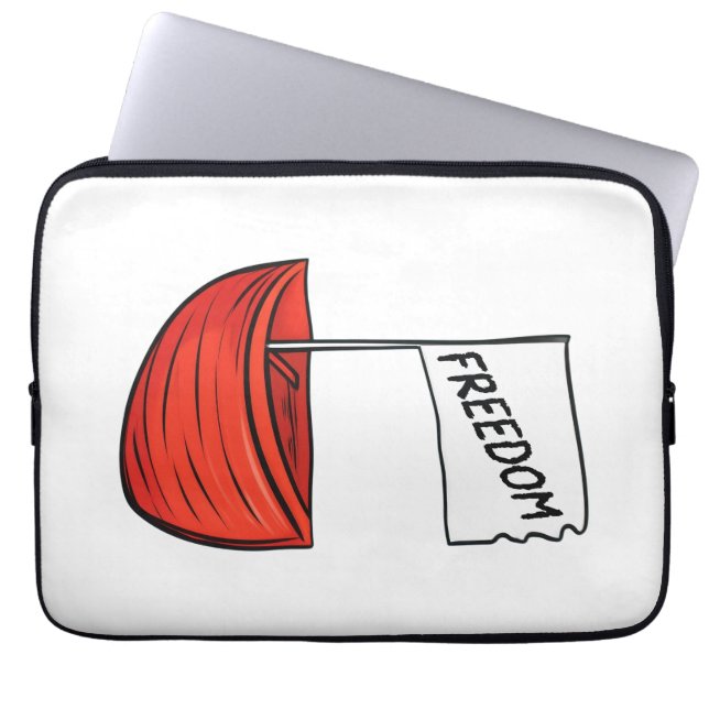 Illustration zum Schiff der nautischen Freiheit Laptopschutzhülle (Vorderseite)