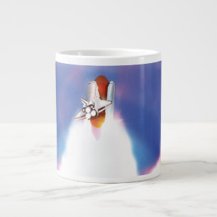 Illustration zum Start von Space Shuttle Jumbo-Tasse