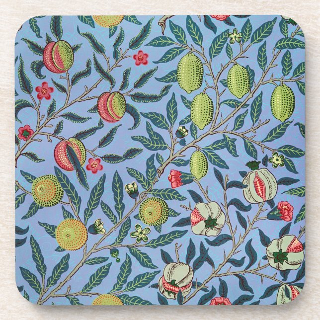 Illustration zum Vintagen Fruchtpomegranat Getränkeuntersetzer (Vorderseite)