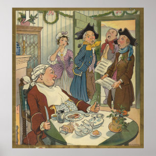 Illustration zum Weihnachtsfeiern (1903) Poster