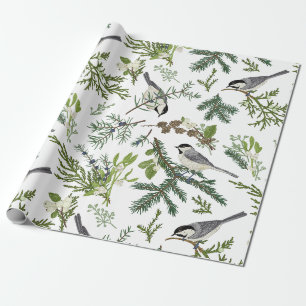 Illustration zum Weihnachtswald im Wasser Geschenkpapier