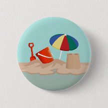 Illustration zum Zirkel-Strand mit Eimer und Spade