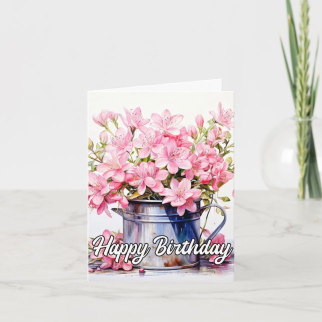 Illustration zur Blume der Springtime Lily Karte (Vorderseite)