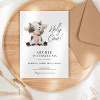 Illustration zur Heiligen Kuh Wasserfarbe Geburtst