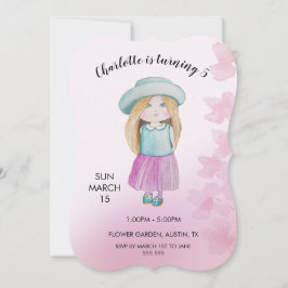 Illustration zur niedlichen Puppenwasserfarbe Feiertagskarte