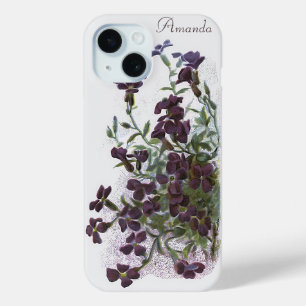 Illustration zur Pflanze von Rock Cress Zierblüten Case-Mate iPhone Hülle
