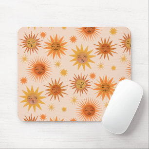 Illustration zur Sonnenfront Orange Wasserfarbe Mousepad