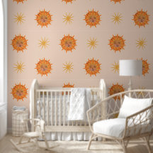Illustration zur Sonnenfront Orange Wasserfarbe