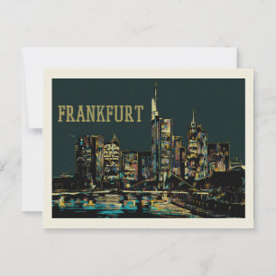 Illustration zur Stadtgeschichte Frankfurt am Main Postkarte