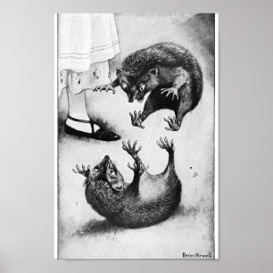 Illustration zur Vintagen Alice im Wunderland Poster