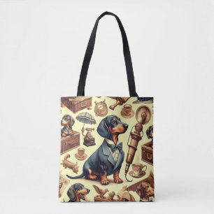 Illustration zur Vintagen Dackel