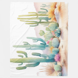 Illustration zur Wasserfarben-Wüste Fleecedecke