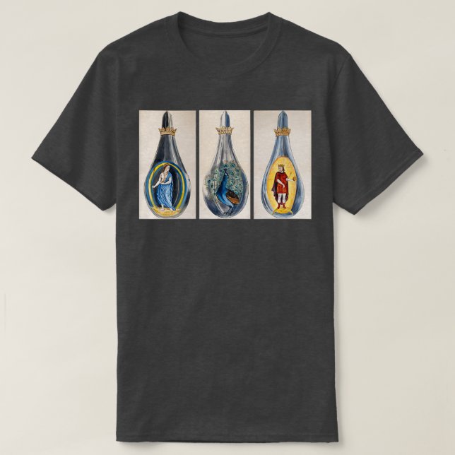 Illustrationen alchemischer Flaschen aus Splendor  T-Shirt (Design vorne)