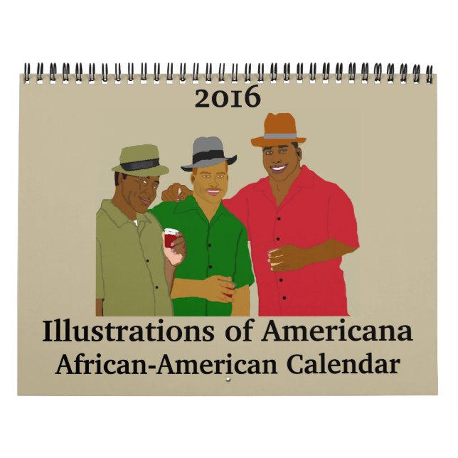 Illustrationen der afroamerikanischen Amerikanerin Kalender (Titelbild)