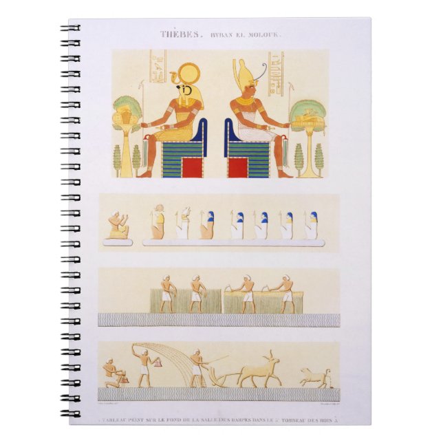 Illustrationen der gemalten Bretter und der Notizblock (Vorderseite)