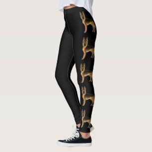 Illustrationen des Schwarzen und Türkischen Schäfe Leggings