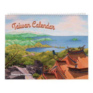Illustrationen des Taiwan-Kalenders Kalender