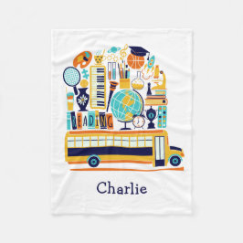 Illustrationen individuelle Name Fleece Decke