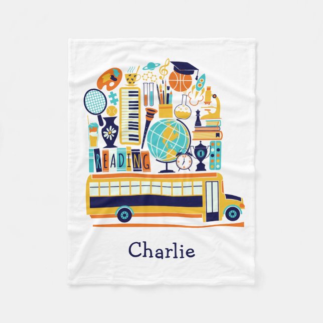 Illustrationen individuelle Name Fleece Decke (Vorderseite)