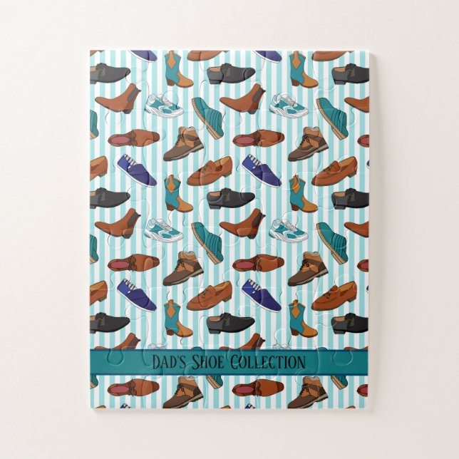 Illustrationen von Männerschuhen und Stiefeln Puzzle (Vertikal)