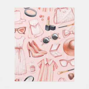 Illustrationen zur Mode. Nahtloses Muster Fleecedecke