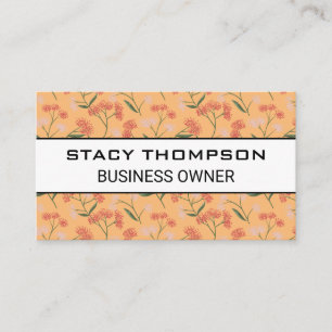 Illustrationen zur natürlichen Blume Visitenkarte