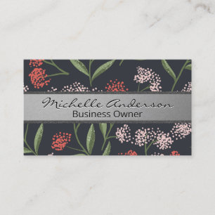 Illustrationen zur natürlichen Blume Visitenkarte