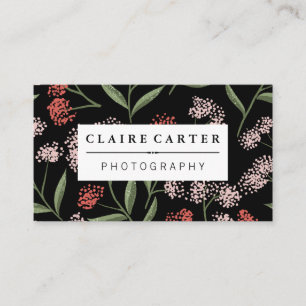 Illustrationen zur natürlichen Blume Visitenkarte