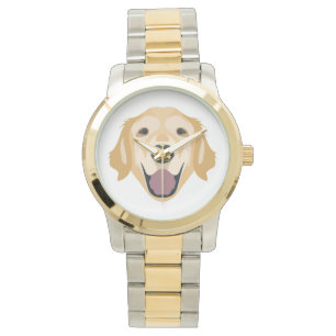 Illustrations-golden retriever armbanduhr