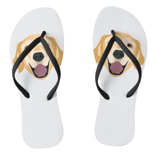 Illustrations-golden retriever flip flops (Fußbett)