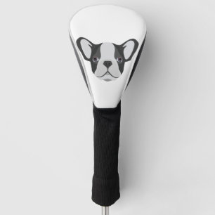 Illustrations-niedliche französische Bulldogge Golf Headcover