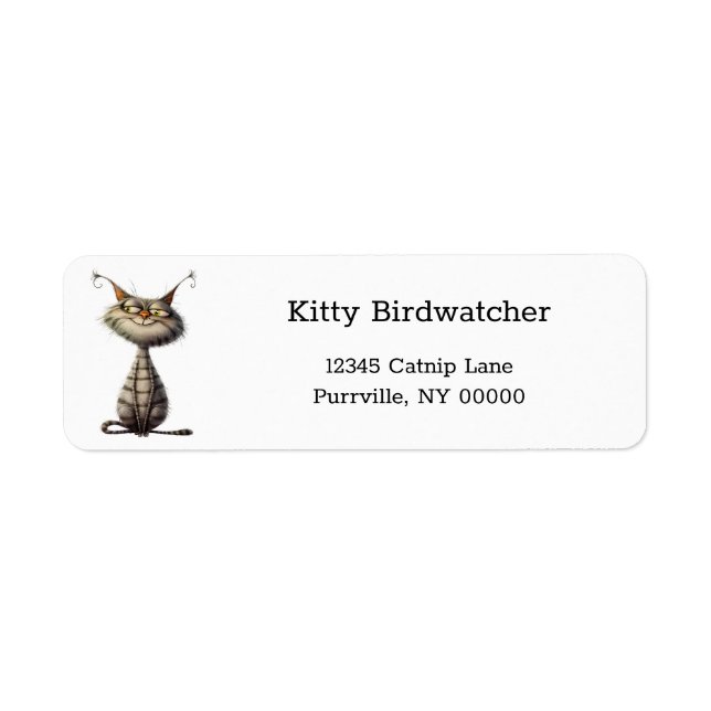 Illustrationsadresse für die Katzenkatze (Vorne)