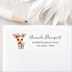 Illustrationsadresse für niedliches Baby Deer Cart