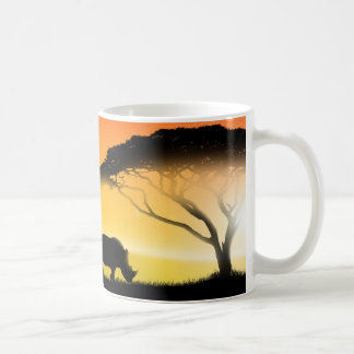 Illustrationsafrikanerlandschaft Tasse