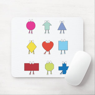 Illustrationsdesign für niedliche Gestaltzeichen Mousepad