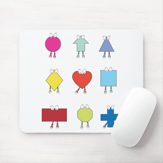 Illustrationsdesign für niedliche Gestaltzeichen Mousepad (Mit Mouse)