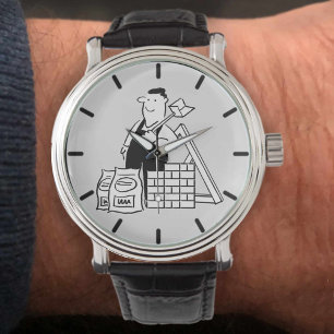 Illustrationsentwurf für Builder Armbanduhr