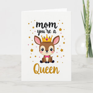 Illustrationskarte Queen Mom Stars Karte