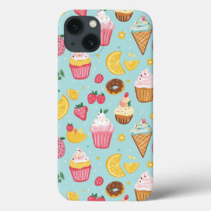 Illustrationsmuster für ansprechbare Lebensmittel Case-Mate iPhone Hülle