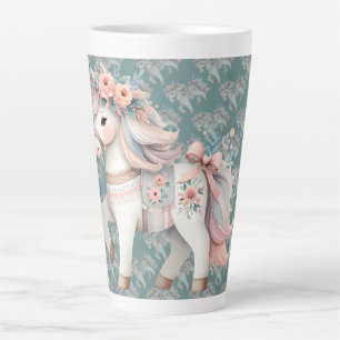 Illustrationsplaner für die Blumenpastel Milchtasse