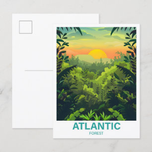 Illustrationsreise zum atlantischen Wald Postkarte
