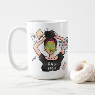 Illustrationstag der krassen Mama Mama Kaffeetasse