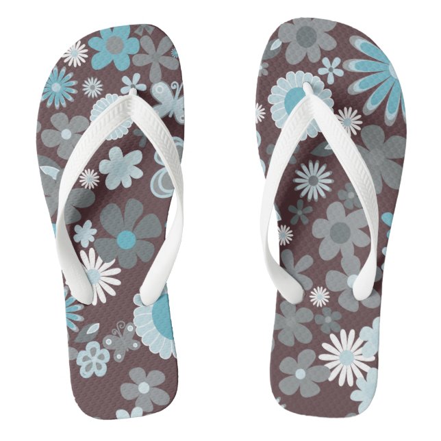Illustrative Blume Flip Flops (Fußbett)