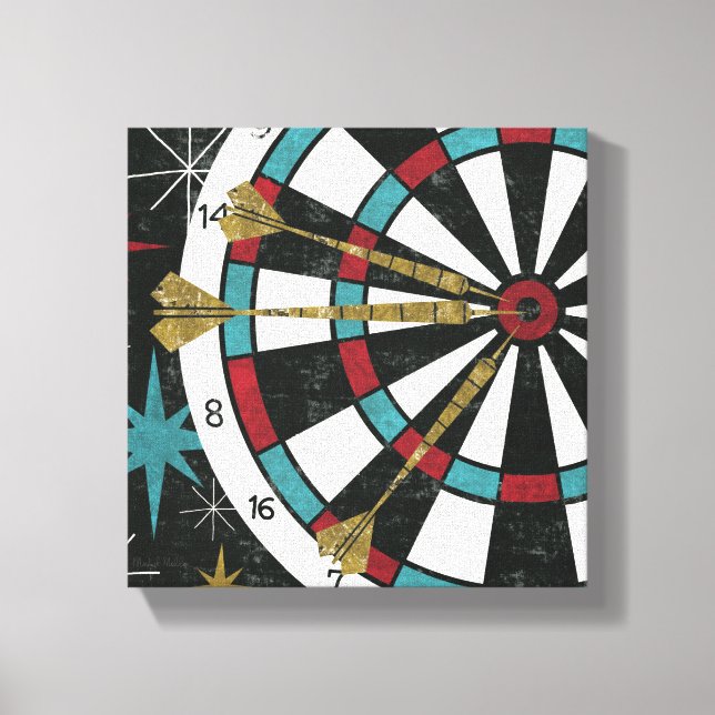 Illustrative Dart Board Leinwanddruck (Vorderseite)
