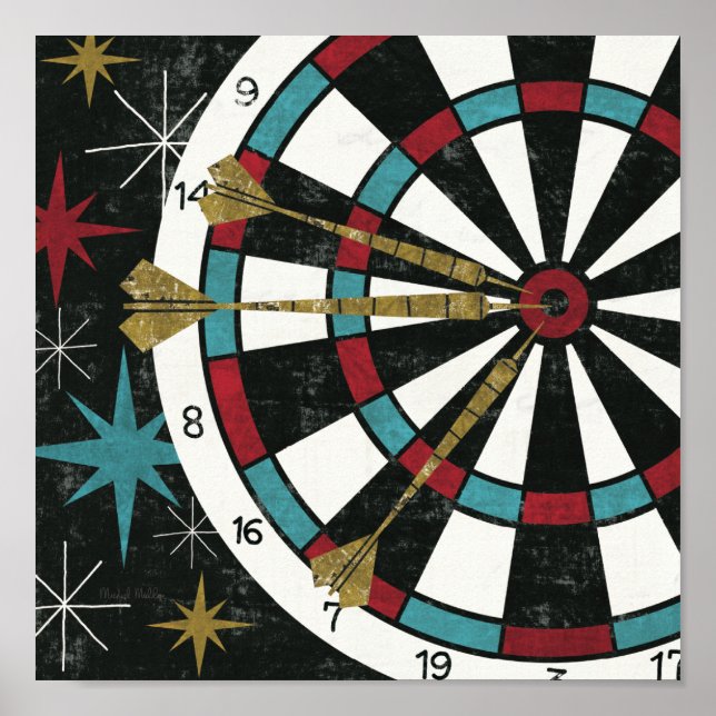Illustrative Dart Board Poster (Vorne)