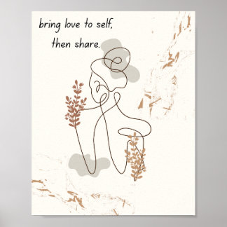 Illustrative Frauenkunst mit Motivierend Angebot Poster